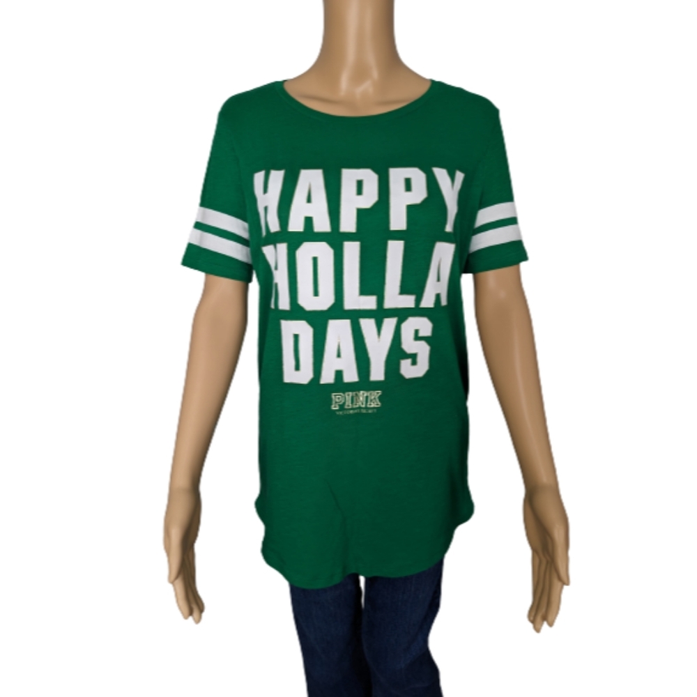 PINK Victoria's Secret Happy Holla Days Tee M